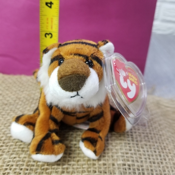 Ty Stripey The Tiger Plush Metal Key Clip - Picture 5 of 5